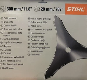 STIHL Genuine 300mm Steel 3 Bladed Brush Knife 4119 713 4100 - Picture 1 of 3