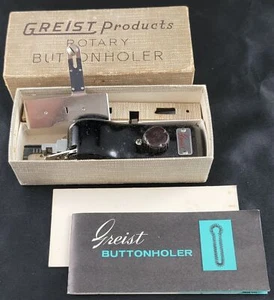 Morsetto rotante vintage ingrasso per macchina da cucire in scatola originale e manuale - Foto 1 di 10