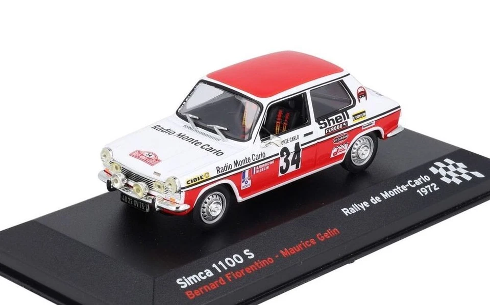 1/43 SIMCA 1100 S #34 MONTE CARLO 1972 FIORENTINO GELIN ALTAYA - Immagine 1 di 1