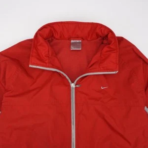 NIKE Full Zip Flannel Lined Lightweight Jacket Red Youth XLARGE 16-18 - Picture 1 of 12