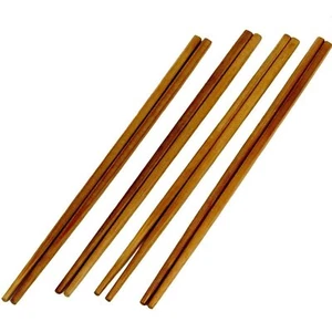 Chef Craft 9.5" Long Reusable Natural Bamboo Chopsticks Set - 4 Pair - Picture 1 of 6