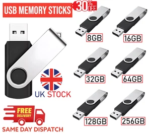 USB Memory Stick Flash Pen Drive USB 2.0 High Speed 2/4/8/16/32/64/128GB - Picture 1 of 16