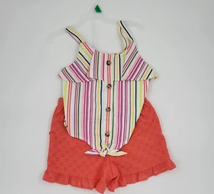 Wonder Nation Girls floral collection 2 piece top/shorts set sz 5T. - Picture 1 of 6