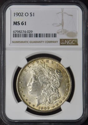 1902-O Morgan Silver Dollar - NGC MS61 Toned - ✪COINGIANTS✪ - Image 1 of 2