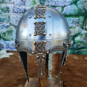 16ga Caballero Medieval Guerrero Larp Dragón Nórdico Casco Caballero Vikingo Armou - Imagen 1 de 6