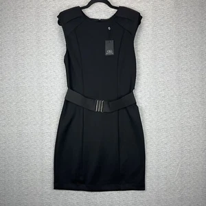Abito da donna nero Tart taglia large cerniera posteriore senza maniche lunghezza ginocchio cintura - Foto 1 di 15