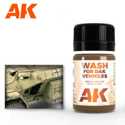 AK Interactive AK066 Weathering Africa Korps Wash Enamel 35ml - US