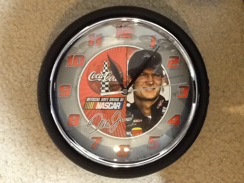 DALE EARNHARDT JR NASCAR COCA COLA METAL WALL CLOCK Cover