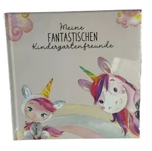 Meine Fantastischen Kindergartenfreunde Einhorn Mädchen Freundebuch Kindergarten - Bild 1 von 4