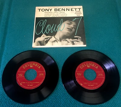 TONY BENNETT feat CHUCK WAYNE "Cloud 7" NM 2 x VINYL EP 45 @ Jazz Vocal 1955 - Image 1 of 4