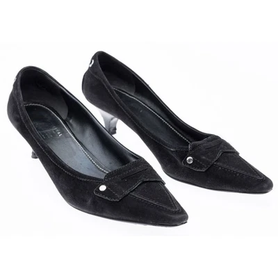 Zapatos de salón de tacón de gatito con punta en punta de gamuza The Original Car Shoe - talla 41 Foto 1 de 3