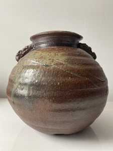 CHARLES BOUND Studio Pottery WOOD FIRED Pot - Picture 1 of 21