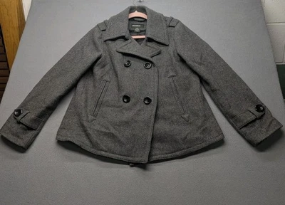 Eddie Bauer Wool Peacoat Gray Medium Petite  - Image 1 of 4