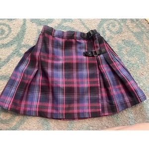 Kid Pik Plaid Skirt Stretch Waist Youth S 7/8 - Picture 1 of 5