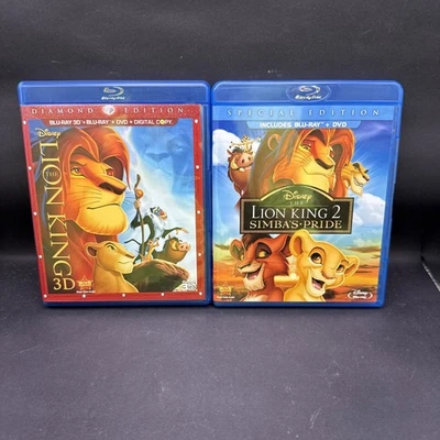 The Lion King 3D Blu-ray DVD 4 Disc Red Diamond Edition & 2 Simba’s Pride - Image 1 of 4