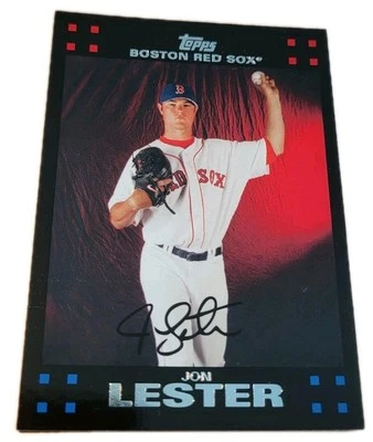 2007 Topps #383 Jon Lester Boston Red Sox MLB Baseball Card (N1 - Image 1 of 2