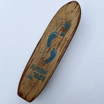 Vintage Nash Fifteen Toes 60s Skateboard Blue 1960s Wood Steel Wheels - Image 1 of 4