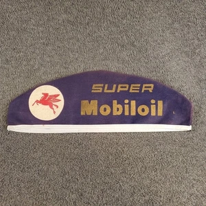 VTG 1950's Super Mobiloil Service Station Attendant Cap Pegasus Mobile Oil Hat - Picture 1 of 24