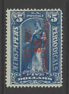 Bigjake: R-160, $5.00 surcharge on $5.00 Newspaper stamp - Picture 1 of 2