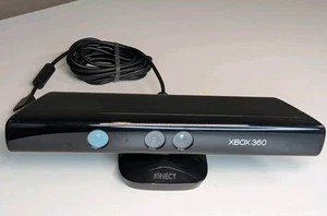 Microsoft Xbox 360 Kinect Sensor Bar Black #1414 Tested Genuine Used VGC - Picture 1 of 5