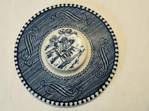 Vintage Currier & Ives Zuckerdose Deckel/Deckel (Ersatzteil - OHNE SCHÜSSEL) - Bild 1 von 4