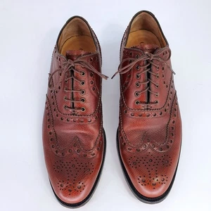 Cole Haan $199 Punta de Ala Oxford Zapatos de Vestir Cuero Brogue Con Cordones Marrón Talla 10M - Imagen 1 de 10
