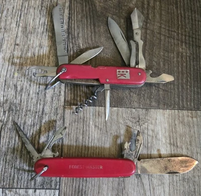 Vtg 1950's Early 60's KORIUM Utility Swiss Style Knife Vtg Forest Master Lot  - Image 1 of 4