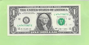 2009 ..UNCIRC $1 L 4747 7967 E .... 2009 $1 L-E 47 & 47 FRN - Foto 1 di 2