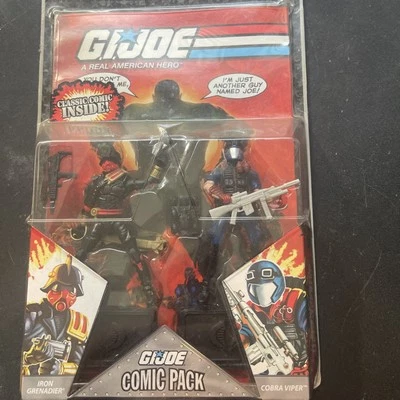 Hasbro GI Joe Comic 2 Pack IRON GRENADIER & COBRA VIPER w/ Issue #86! NEW!! - Image 1 of 4