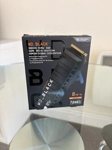 WD_BLACK SN850X 8TB SSD, M.2 2280 NVMe SSD with Heatsink, 7200mb, Gen4 - Photo 1/5