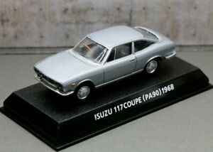 Konami 1/64 Out of Print Famous Car Collection Isuzu 117 Coupe PA90 1968 Silver