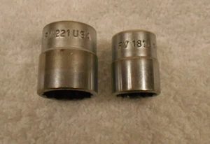 Snap-on-Tools 3/8" Drive 11/16" and 9/16" Shallow 12 Point Sockets FV221 FV181 - Bild 1 von 5