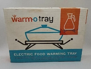 Vintage 1961 Robert Fisher Warm-o-Tray Electric Food Warmer Original Box - Picture 1 of 5