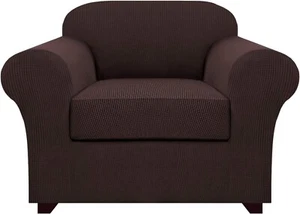 1-Sitzer Sofa Schonbezug Robust & Stretch Sofabezug Braun - H.Versailtex Neu - Bild 1 von 7