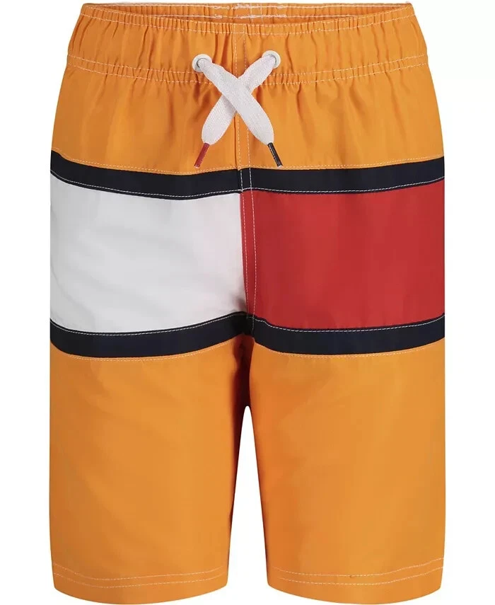 Nuevo con etiquetas Bañador Tommy Hilfiger Niños Naranja Bandera ~ Talla MED 12/14 Foto 1 de 1