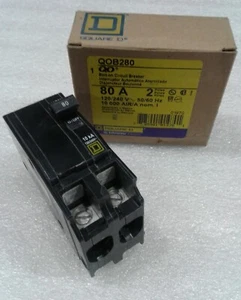 QOB280 SQD 80AMP 240V 2POLE NEW - Picture 1 of 5