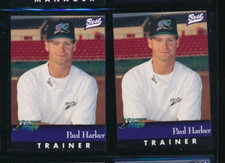 Lot (2) 1997 Best #5 Paul Harker Trainer St. Petersburg Devil Rays (FS68) SWSW6
