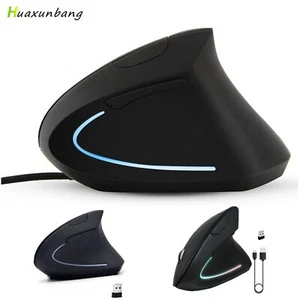 Wired /Wireless/ Rechargeable Gamer Vertical Mouse Ergonomic Desktop Game Player - Picture 1 of 7