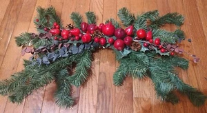 Botín de Navidad Decorativo Manzanas, Peras, Bayas y Piñones Multiusos-Ajustable26" - Imagen 1 de 8