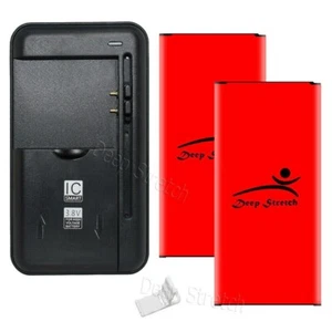 Long Endurance 2x 3870mAh Battery Charger for Samsung Galaxy J7 Perx SM-J727P - Picture 1 of 1