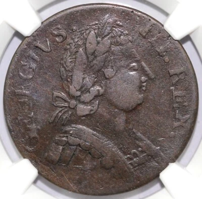 1787 1/2p "Georgivs" Machin's Mills W-7910 Vlack 17-87B NGC XF 40 - Image 1 of 4