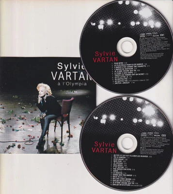 SYLVIE VARTAN A L'Olympia (CD 1997) 2 DISCOS 37 canciones concierto pop francés en vivo Foto 1 de 2