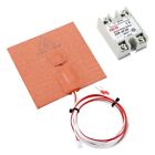 3.9x3.9in 100W Silicone Heater Pad Heatbed for 3D Printer Hotbed Build Plate Pad