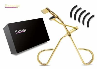 Rizador de pestañas de acero inoxidable con almohadillas recargables y juego de pinzas herramientas de maquillaje Foto 1 de 4