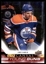 2022-23 UPPER DECK UD CANVAS YOUNG GUNS JAMES HAMBLIN ROOKIE EDMONTON OILERS