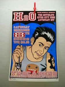 2001 Rock Roll Konzert Poster H2O Brian Ewing S/N LE-150 Artist Proof A/P  - Bild 1 von 5