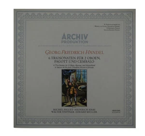Händel Piguet Haas Triosonates 2 Oboes Fagott Cembalo 1970 - Imagen 1 de 2