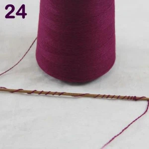 100g Cone 100% Cashmere Hand Knitting Crochet Wrap Scarf shawl Yarn Magenta - Picture 1 of 15