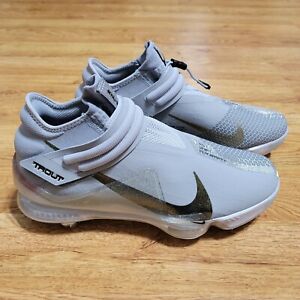 Nike Force Zoom Trout 7 Pro Mid Metal Baseball Gray CI3134-006 MENS SIZE 10