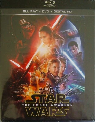 Star Wars Episode VII - The Force Awakens (Blu-ray/DVD Combo, 2016) Ford/Hamill - Image 1 of 2